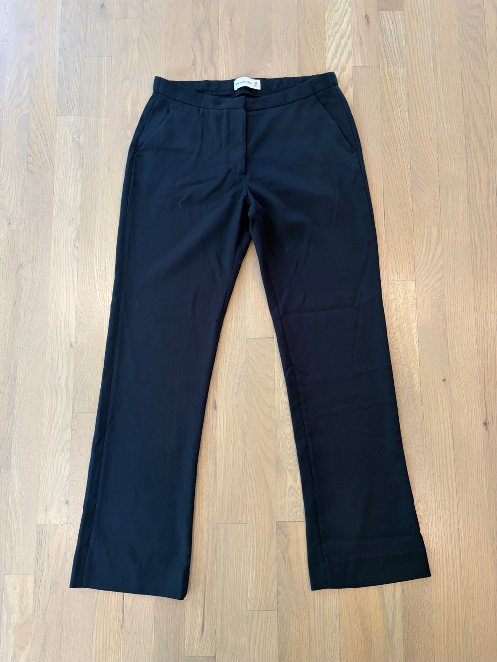 Abercrombie & Fitch Black Low Rise Flare Dress Pants